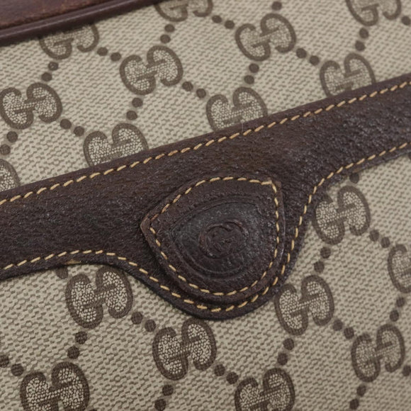 GUCCI GG Supreme Shoulder Bag PVC Beige Gold 007 904 0423 Auth 209939