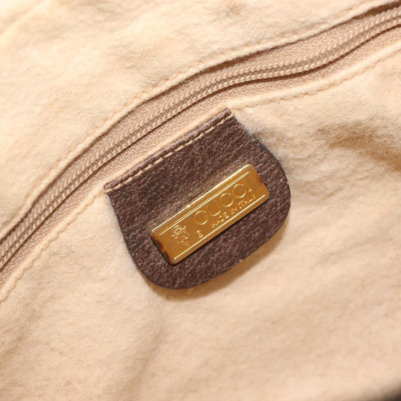 GUCCI GG Supreme Shoulder Bag PVC Beige Gold 007 904 0423 Auth 209939