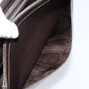 GUCCI Shoulder Bag Leather Brown Gold Auth 209942V-29