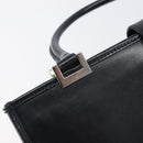 GUCCI Jackie Hand Bag Leather Black Silver 002 1065 Auth 209943V-9