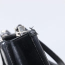 GUCCI Jackie Hand Bag Leather Black Silver 002 1065 Auth 209943V-10