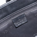 GUCCI Jackie Hand Bag Leather Black Silver 002 1065 Auth 209943V-20