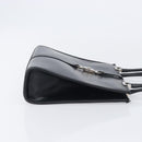 GUCCI Jackie Hand Bag Leather Black Silver 002 1065 Auth 209943V-3