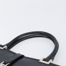 GUCCI Jackie Hand Bag Leather Black Silver 002 1065 Auth 209943V-14
