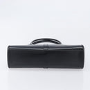 GUCCI Jackie Hand Bag Leather Black Silver 002 1065 Auth 209943V-5