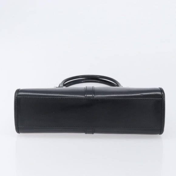 GUCCI Jackie Hand Bag Leather Black Silver 002 1065 Auth 209943V