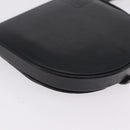 LOEWE Shoulder Pouch Heel Pouch Leather Black Auth 209944-12