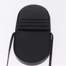 LOEWE Shoulder Pouch Heel Pouch Leather Black Auth 209944-17