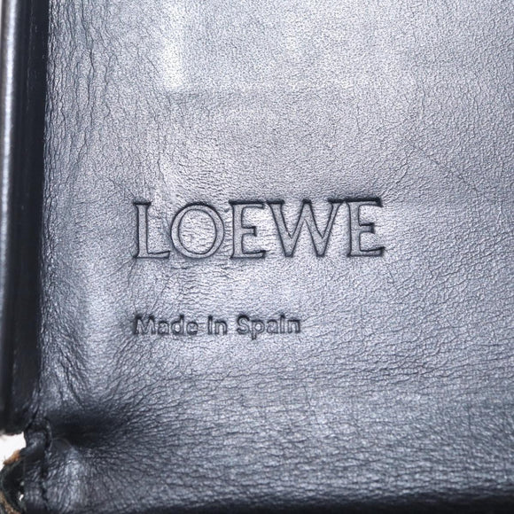 LOEWE Shoulder Pouch Heel Pouch Leather Black Auth 209944