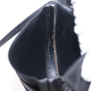 LOEWE Shoulder Pouch Heel Pouch Leather Black Auth 209944-21