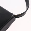 LOEWE Shoulder Pouch Heel Pouch Leather Black Auth 209944-9