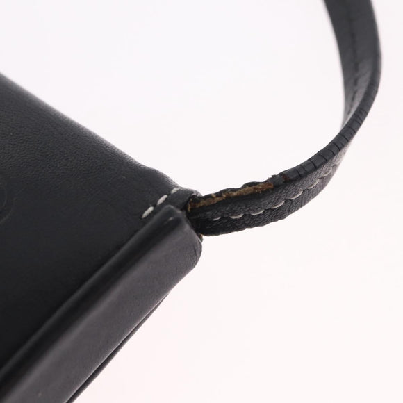 LOEWE Shoulder Pouch Heel Pouch Leather Black Auth 209944