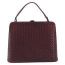 Bottega Veneta INTRECCIATO Hand Bag Leather Red Auth 209946V-13
