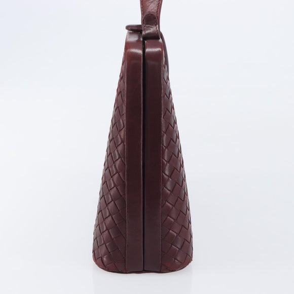 Bottega Veneta INTRECCIATO Hand Bag Leather Red Auth 209946V