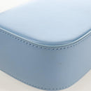 CELINE Triomphe Mini Claude Shoulder Bag Leather Light Blue Auth 209947V-14