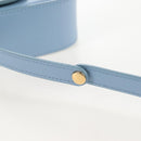 CELINE Triomphe Mini Claude Shoulder Bag Leather Light Blue Auth 209947V-18