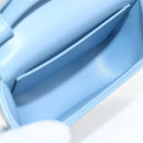 CELINE Triomphe Mini Claude Shoulder Bag Leather Light Blue Auth 209947V-22