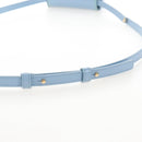 CELINE Triomphe Mini Claude Shoulder Bag Leather Light Blue Auth 209947V-8