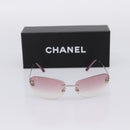 CHANEL Camelia Sunglasses Metal Pink CC Auth 209949V-12
