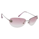 CHANEL Camelia Sunglasses Metal Pink CC Auth 209949V-1