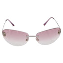 CHANEL Camelia Sunglasses Metal Pink CC Auth 209949V-2