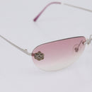 CHANEL Camelia Sunglasses Metal Pink CC Auth 209949V-6