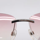 CHANEL Camelia Sunglasses Metal Pink CC Auth 209949V-8