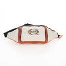 Coach Body Bag Leather Brown White Auth 209957A-11