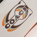 Coach Body Bag Leather Brown White Auth 209957A-17