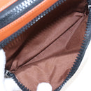 Coach Body Bag Leather Brown White Auth 209957A-19