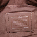 Coach Body Bag Leather Brown White Auth 209957A-21