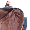 Coach Body Bag Leather Brown White Auth 209957A-23