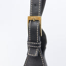 Salvatore Ferragamo Gancini Shoulder Bag Leather Black Gold Auth 209958A-16