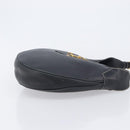 Salvatore Ferragamo Gancini Shoulder Bag Leather Black Gold Auth 209958A-4