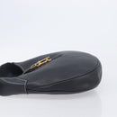 Salvatore Ferragamo Gancini Shoulder Bag Leather Black Gold Auth 209958A-5