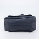 Chloe Paraty Hand Bag Leather 2way Navy Gold Auth 209959V-12