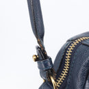 Chloe Paraty Hand Bag Leather 2way Navy Gold Auth 209959V-19
