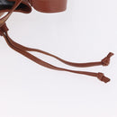 MCM Vicetos Logogram Shoulder Bag PVC Leather Brown Gold Auth 209961-17