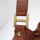 MCM Vicetos Logogram Shoulder Bag PVC Leather Brown Gold Auth 209961-18