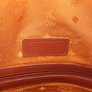MCM Vicetos Logogram Shoulder Bag PVC Leather Brown Gold Auth 209961-19