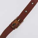 MCM Vicetos Logogram Shoulder Bag PVC Leather Brown Gold Auth 209961-9
