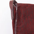 Christian Dior Trotter Canvas Shoulder Bag Bordeaux Gold Auth 209963-5