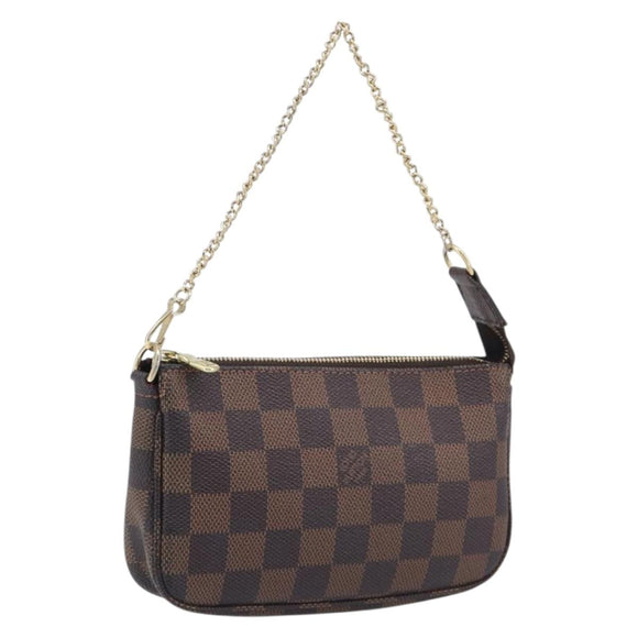 LOUIS VUITTON Ebene Mini Pochette Accessoires Pouch N58009 LV Auth 209964A