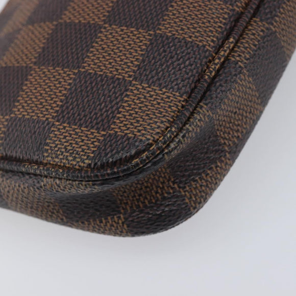 LOUIS VUITTON Ebene Mini Pochette Accessoires Pouch N58009 LV Auth 209964A