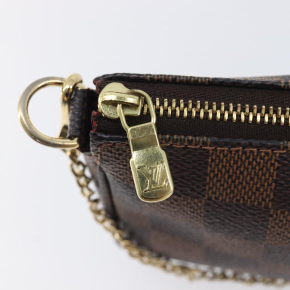 LOUIS VUITTON Ebene Mini Pochette Accessoires Pouch N58009 LV Auth 209964A
