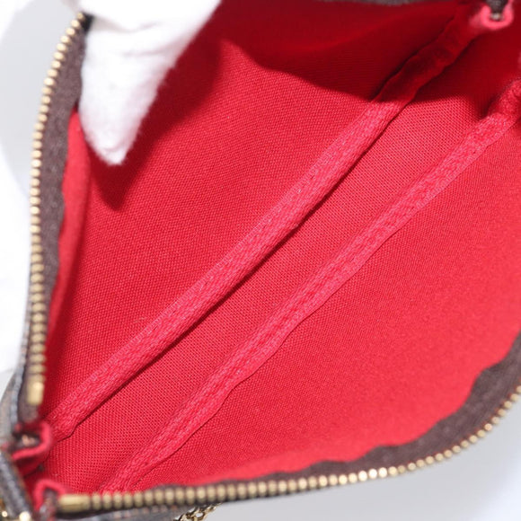 LOUIS VUITTON Ebene Mini Pochette Accessoires Pouch N58009 LV Auth 209964A