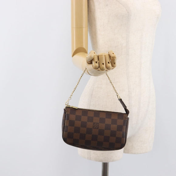LOUIS VUITTON Ebene Mini Pochette Accessoires Pouch N58009 LV Auth 209964A