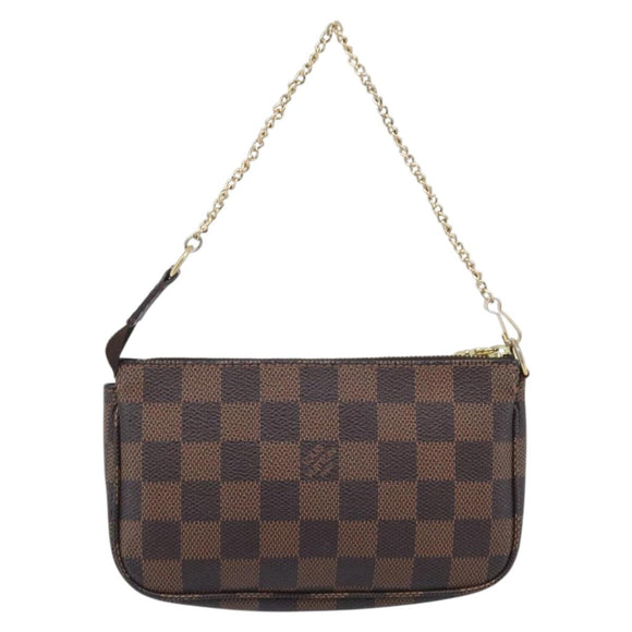 LOUIS VUITTON Ebene Mini Pochette Accessoires Pouch N58009 LV Auth 209964A