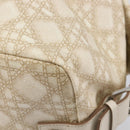 Christian Dior Panarea Hand Bag Canvas Ivory Silver Auth 209976A-13