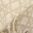 Christian Dior Panarea Hand Bag Canvas Ivory Silver Auth 209976A-16